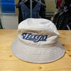 Vintage Y2K Toronto Blue Jays bucket hat Light khaki colour rare old jays logo